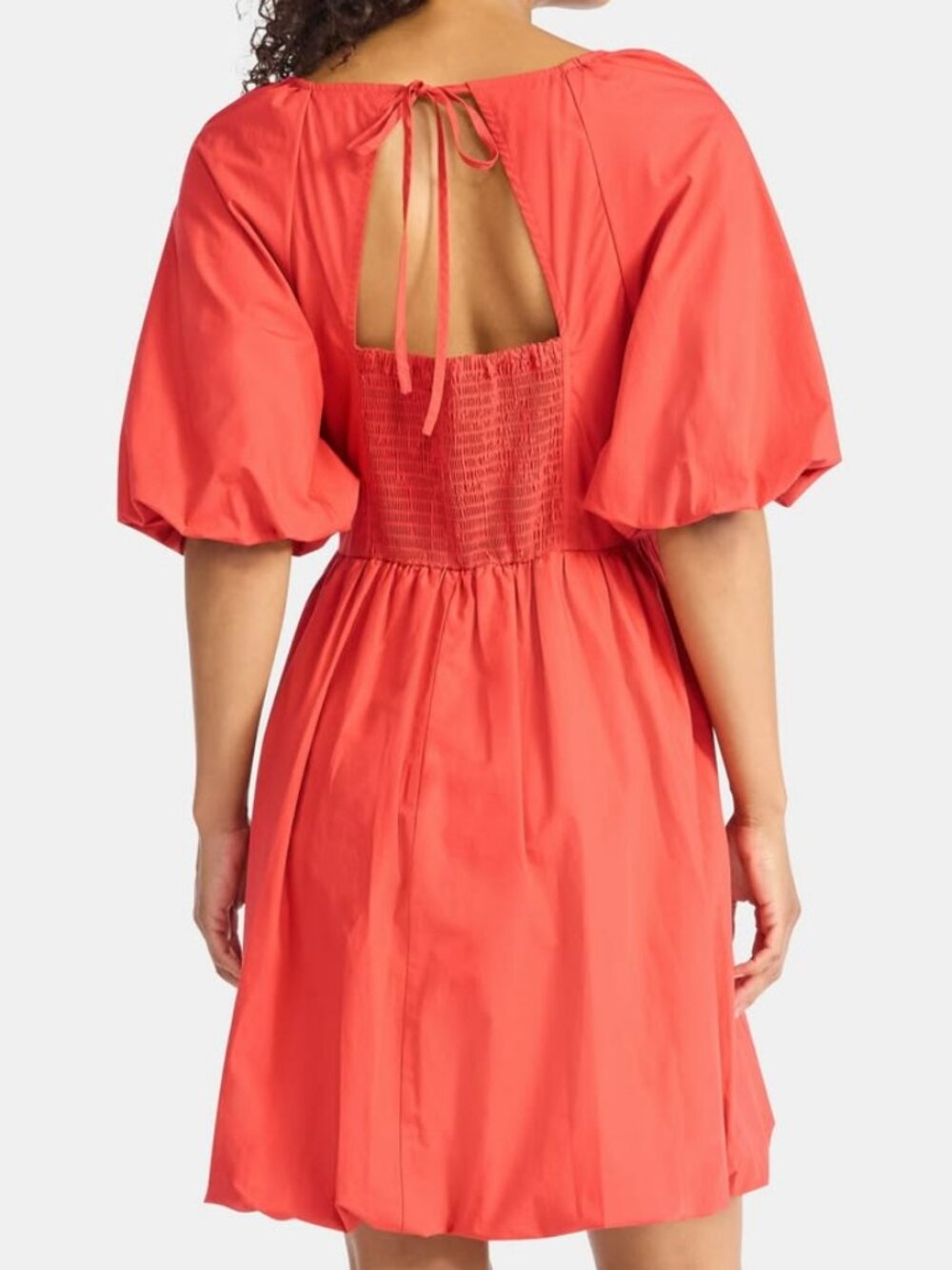 NWT, SZ L (12-14) 100% COTTON Mini Dress, Red